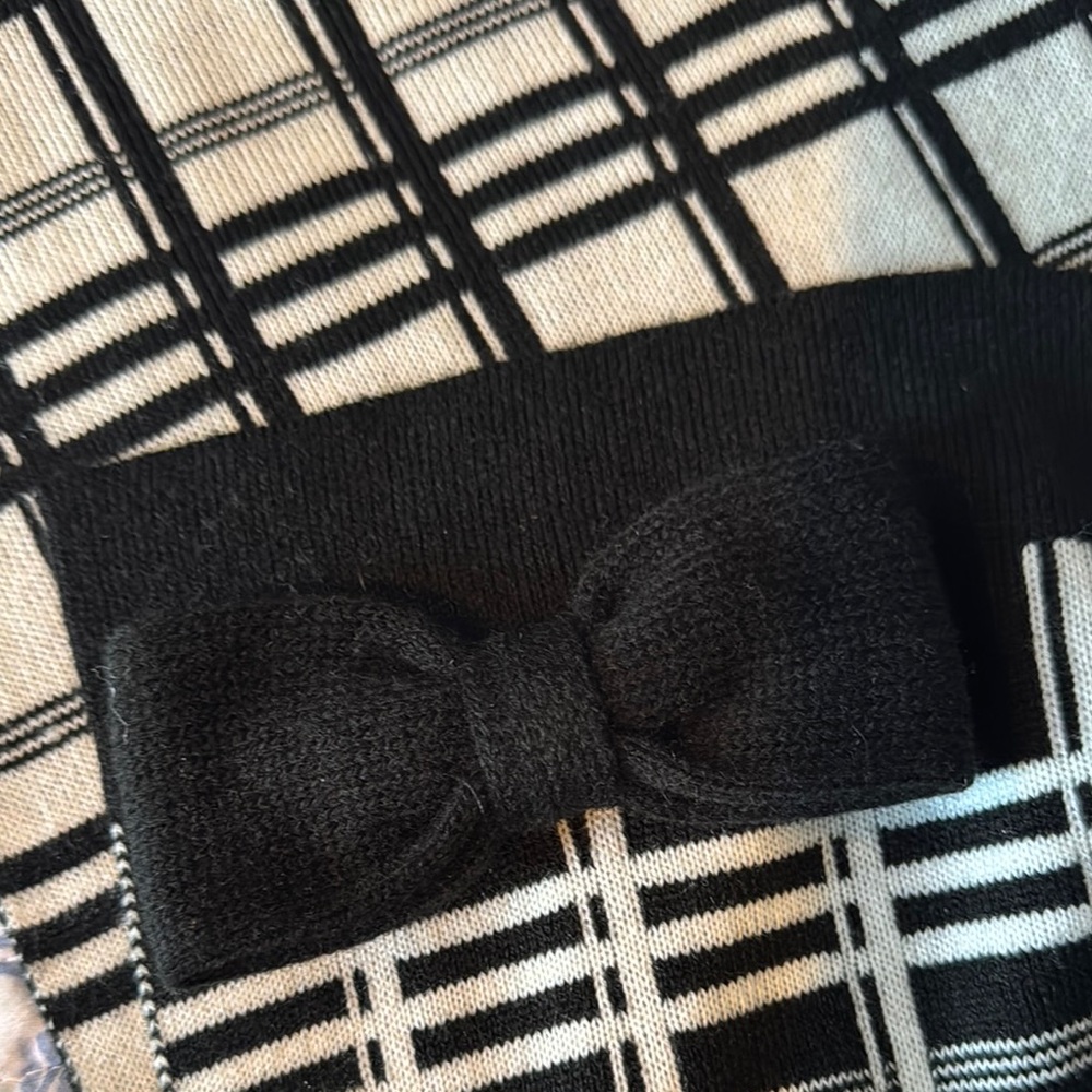 Kate Spade Black and White Plaid Design - Picture 3 of 4